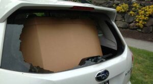 Seattle Car Back Glass Replacement, Before